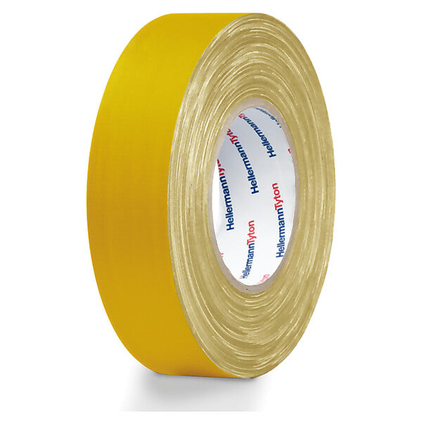 HellermannTyton Gewebeband gelb HTAPE TEX YE 19x50m